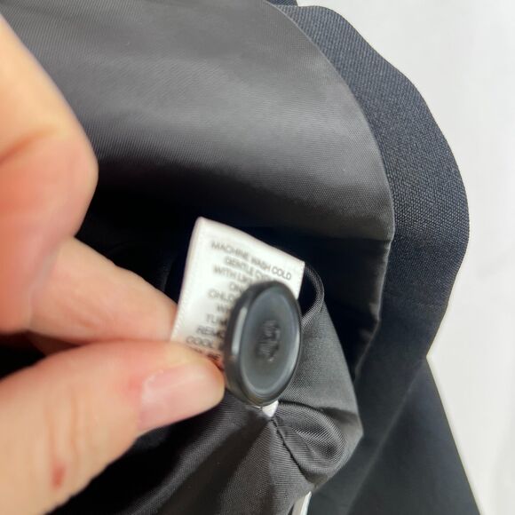 New York & Company Basic Black Blazer Single Breasted One Button Size 8 - Picture 7 of 9